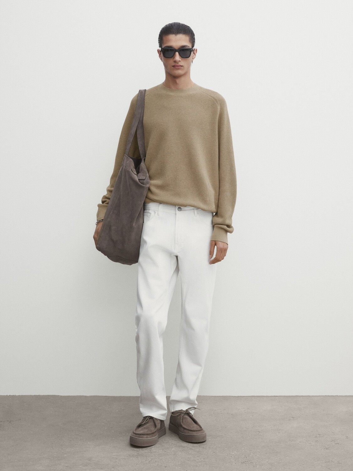 

Джинсы узкого кроя Massimo Dutti, белый