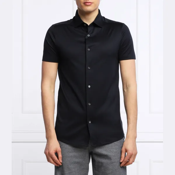 

Рубашка стандартного кроя Emporio Armani, синий