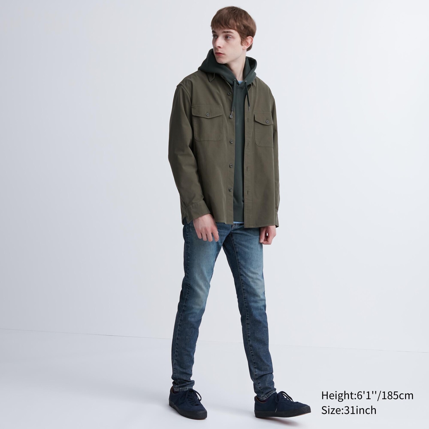 

Джинсы Uniqlo мужские ультраэластичные skinny fit, синий