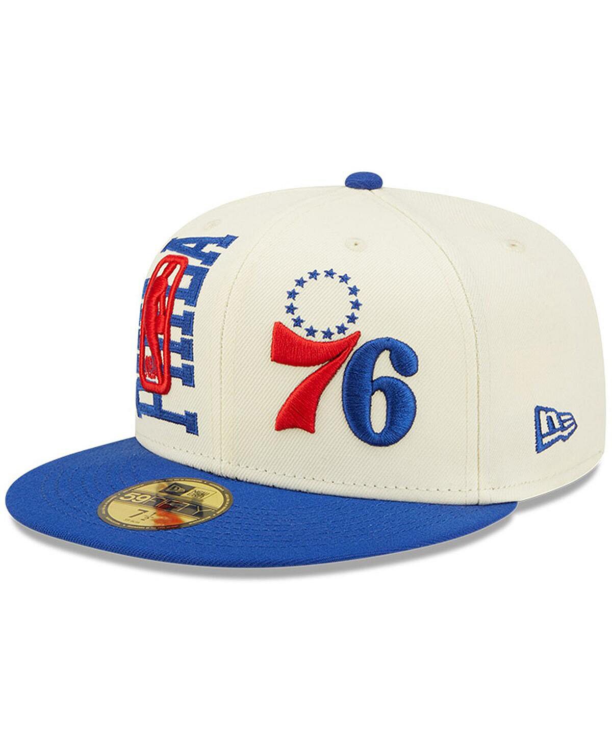 Мужская кремовая кепка Royal Philadelphia 76ers 2022 NBA Draft 59FIFTY New Era