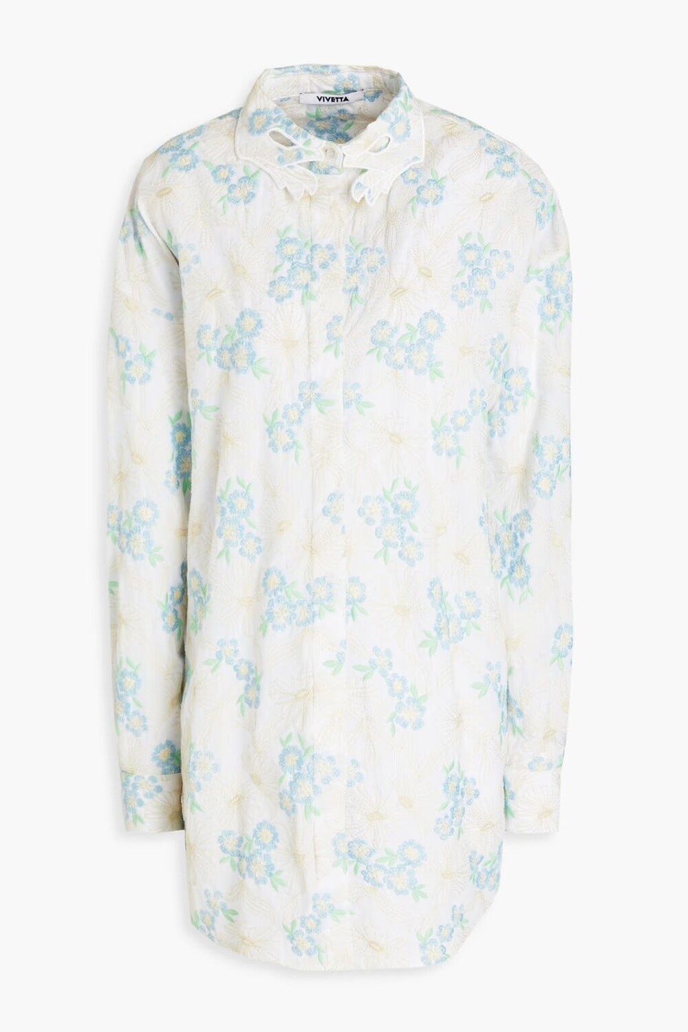 

Тканая рубашка с вышивкой Vivetta, цвет Off-white
