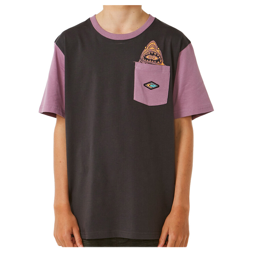 

Футболка Rip Curl Kid's Lost Islands Pocket Tee, цвет Dusty Purple, Серый
