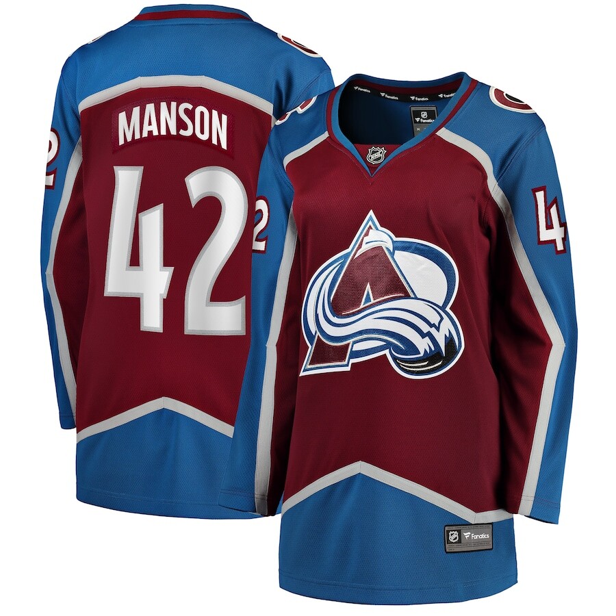 

Джерси Fanatics Branded Colorado Avalanche, бордовый