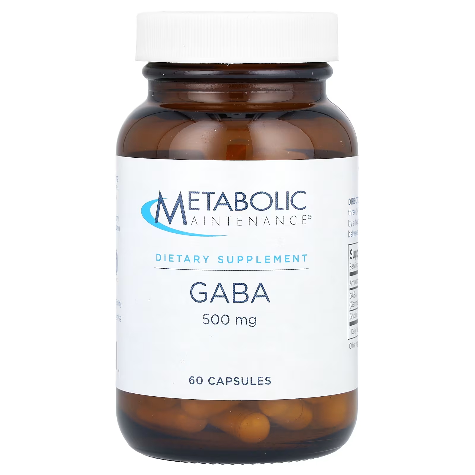 Пищевая добавка Metabolic Maintenance 500 мг, 60 капсул metabolic maintenance l метионин 500 мг 100 капсул