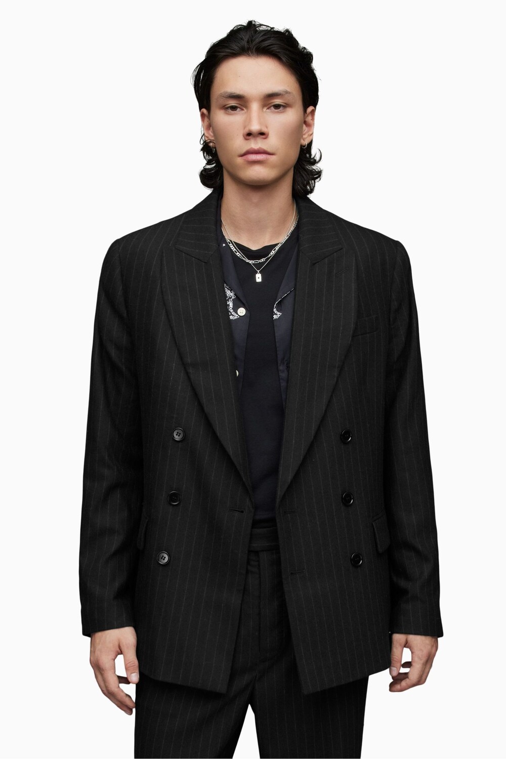 

AllSaints синий блейзер All Saints, черный