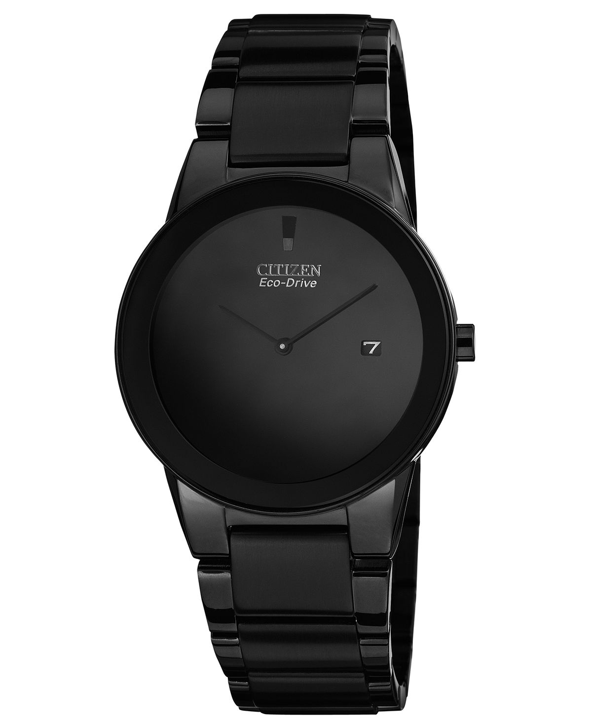 Мужские часы Eco-Drive Axiom, черные часы-браслет из нержавеющей стали с ионным покрытием, 40 мм, AU1065-58E Citizen часы citizen ca0295 58e