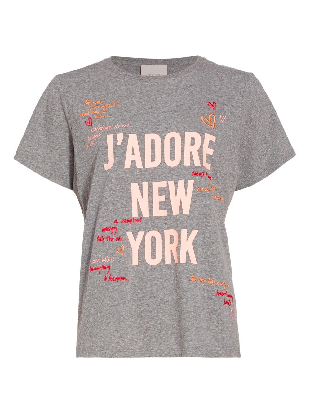 

Футболка J'Adore New York с любовным письмом Cinq à Sept