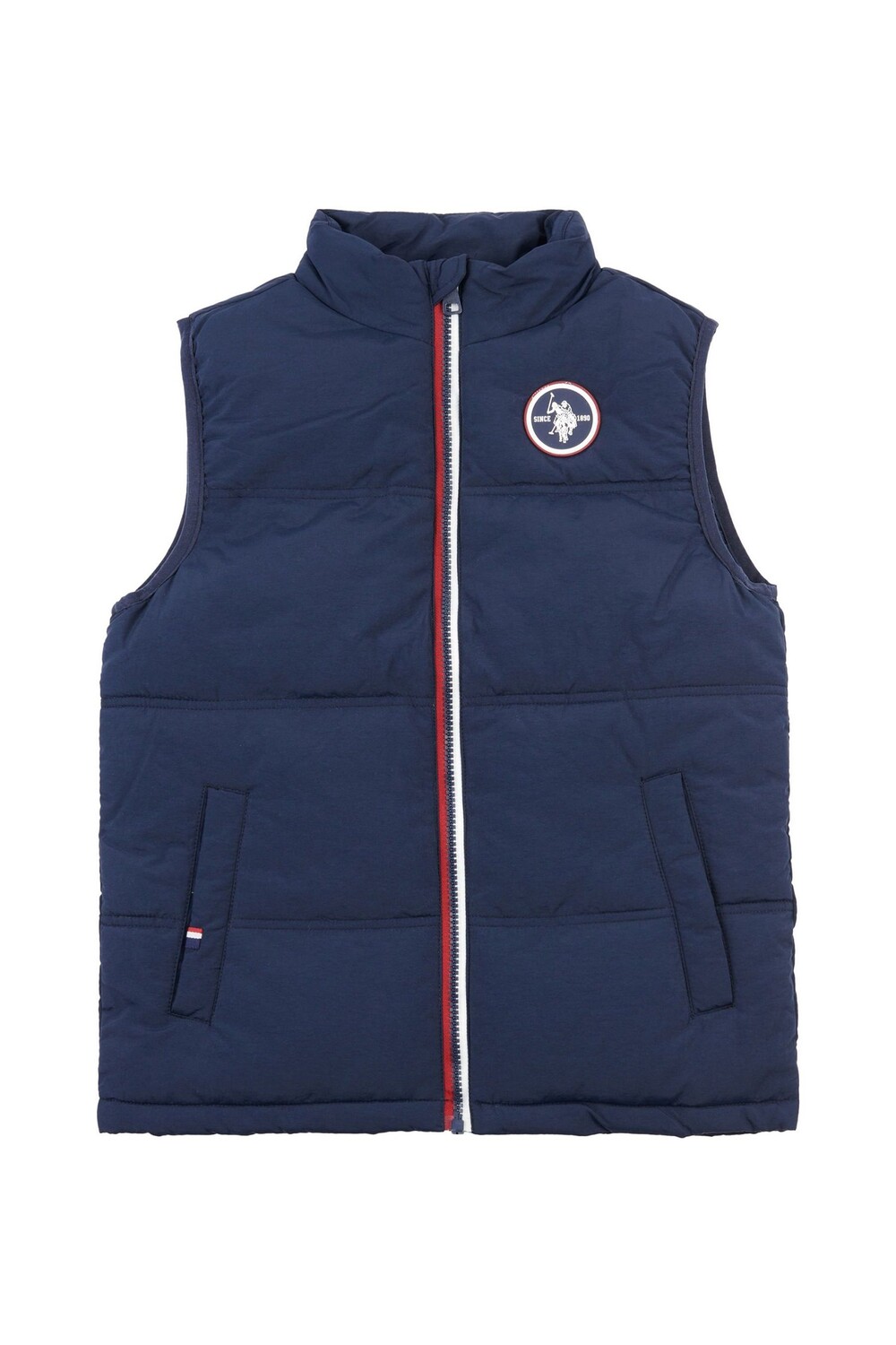 

Синий уютный без рукавов U.S. Polo Assn, синий