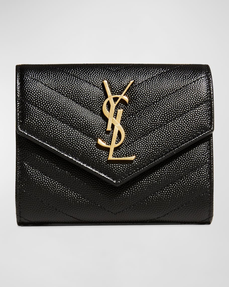 

Бумажник YSL Small Grain de Poudre Trifold Saint Laurent