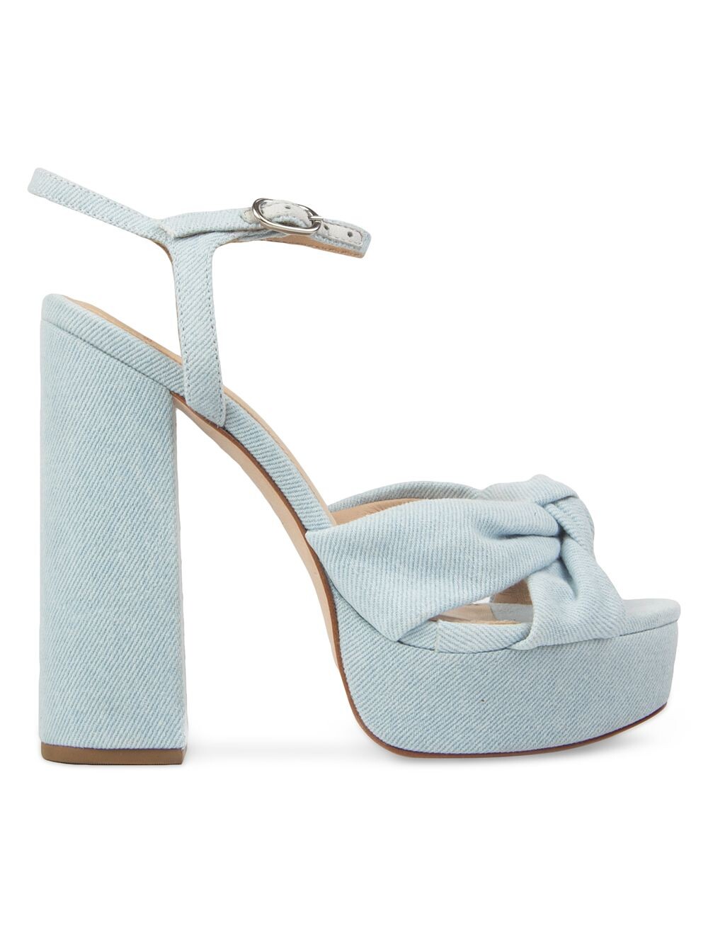 

Джинсовые сандалии на платформе Abby Black Suede Studio, синий