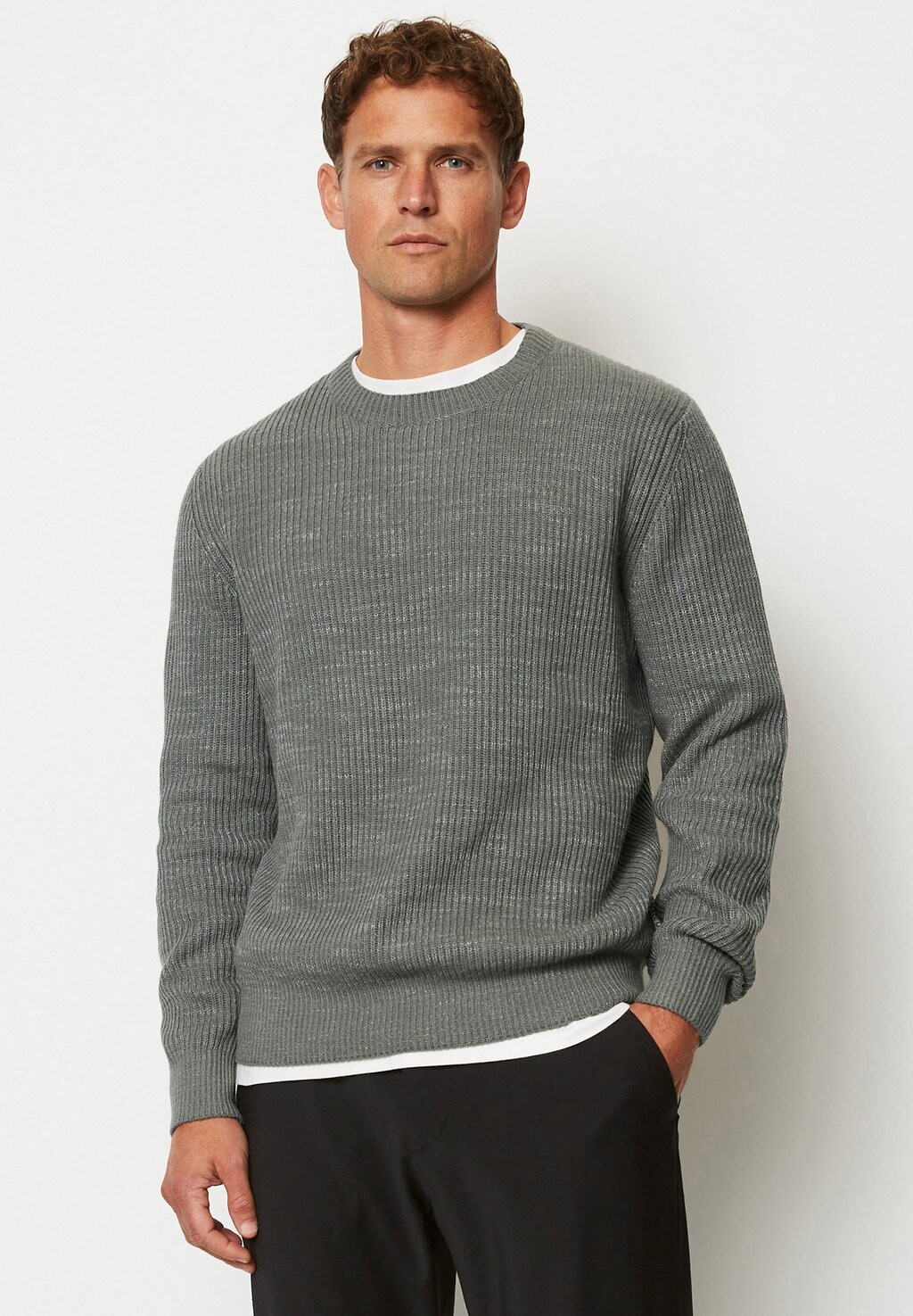 

Вязаный свитер Marc O'Polo, цвет graphite grey melange