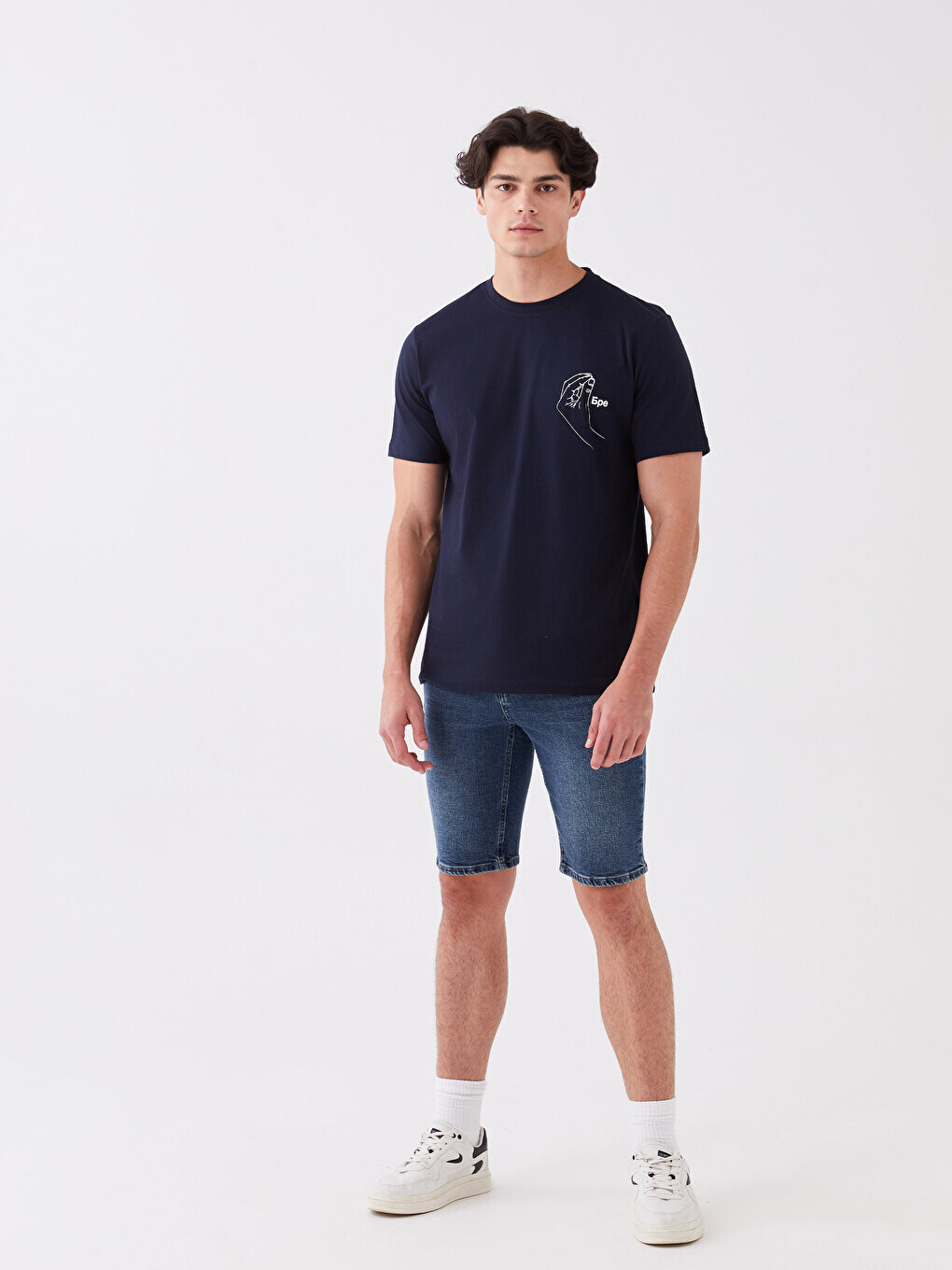 

Мужские джинсовые шорты узкого кроя LCW Jeans, темное родео