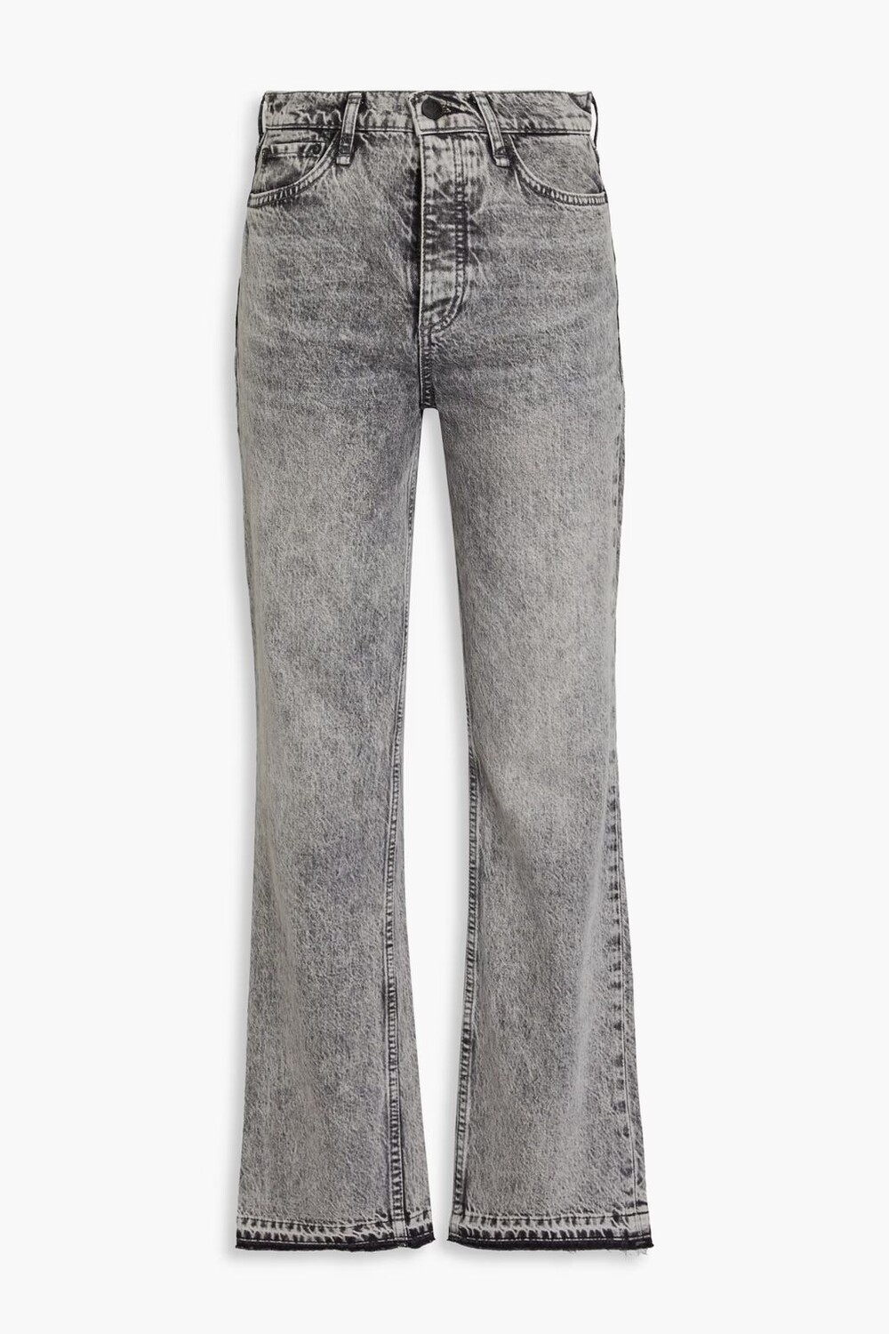 

Прямые джинсы Harley с высокой посадкой Rag & Bone, светло-серый