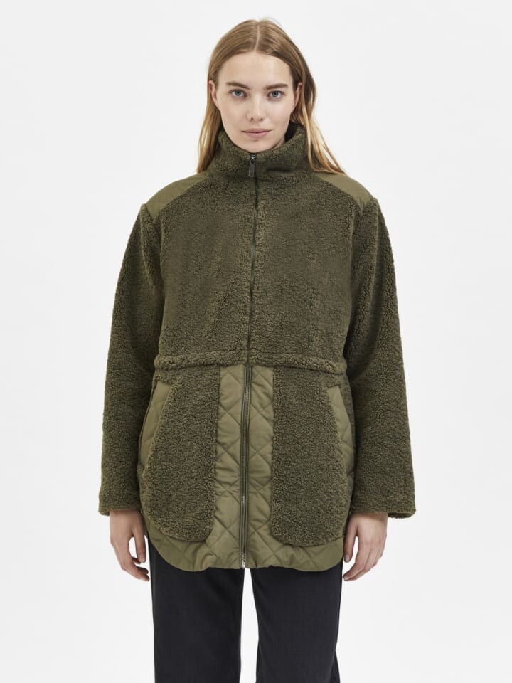 

Демисезонная куртка SELECTED FEMME, хаки