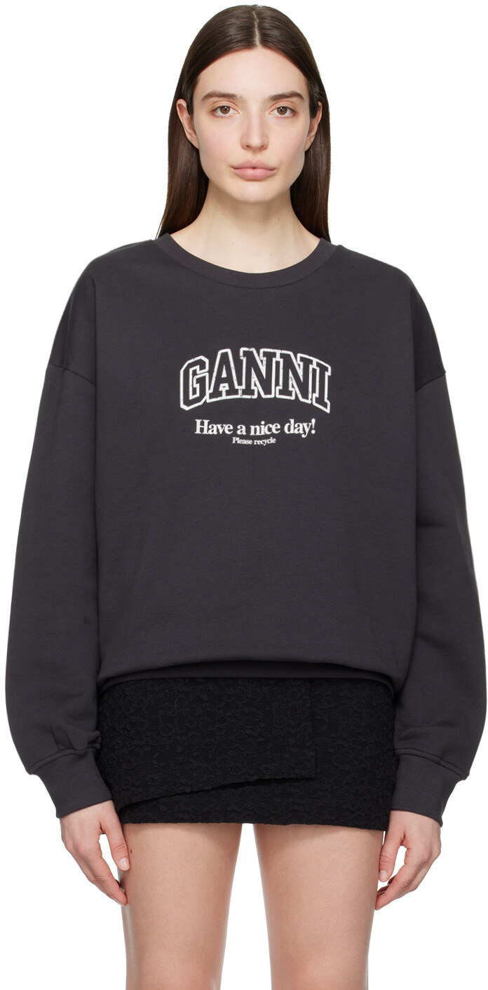 

Серый свитшот Isoli Ganni