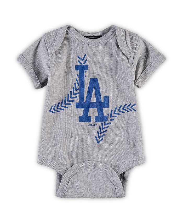 Серый боди Los Angeles Dodgers для бега дома для новорожденных Outerstuff, серый
