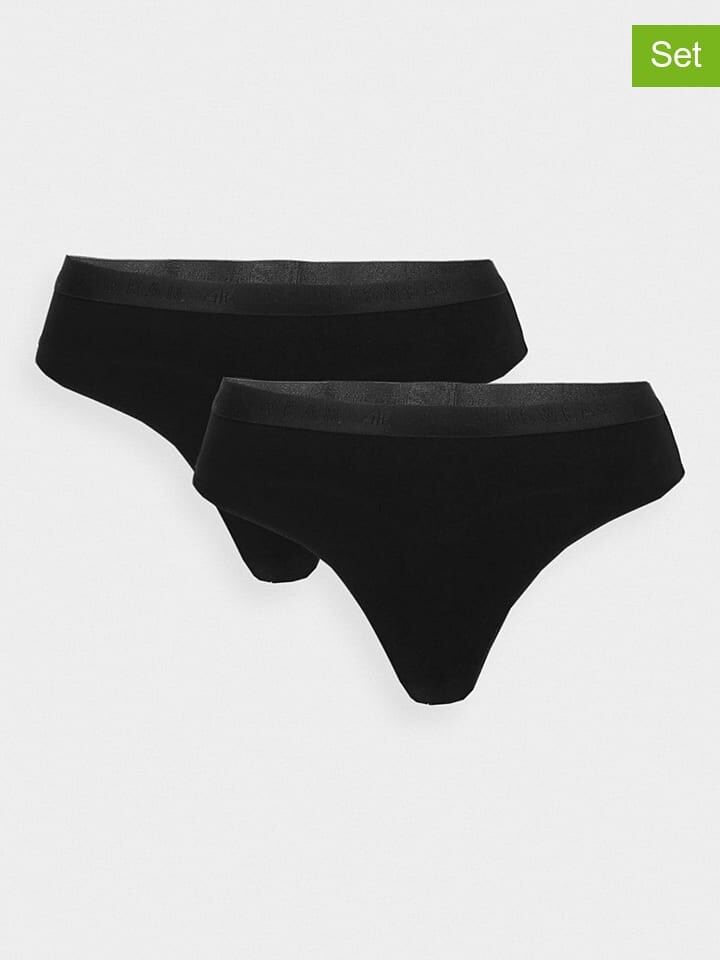 

Стринги 4F 2er Set s, черный