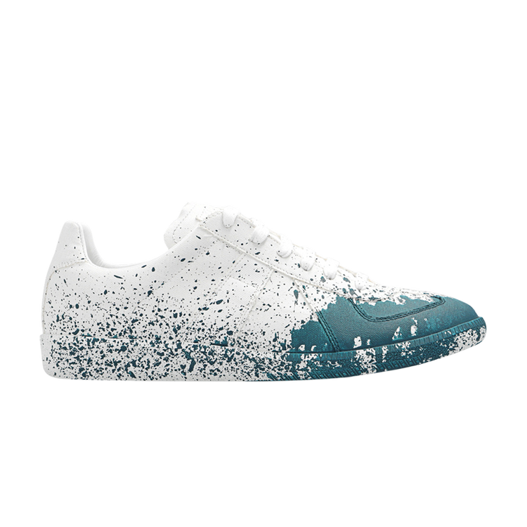 

Кроссовки Maison Margiela Replica 'Paint Splatter - White Oil Blue', белый