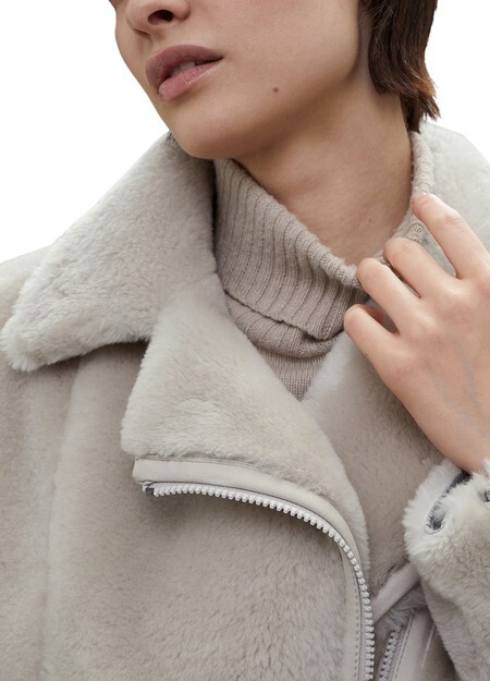

Байкерская куртка из овчины Brunello Cucinelli