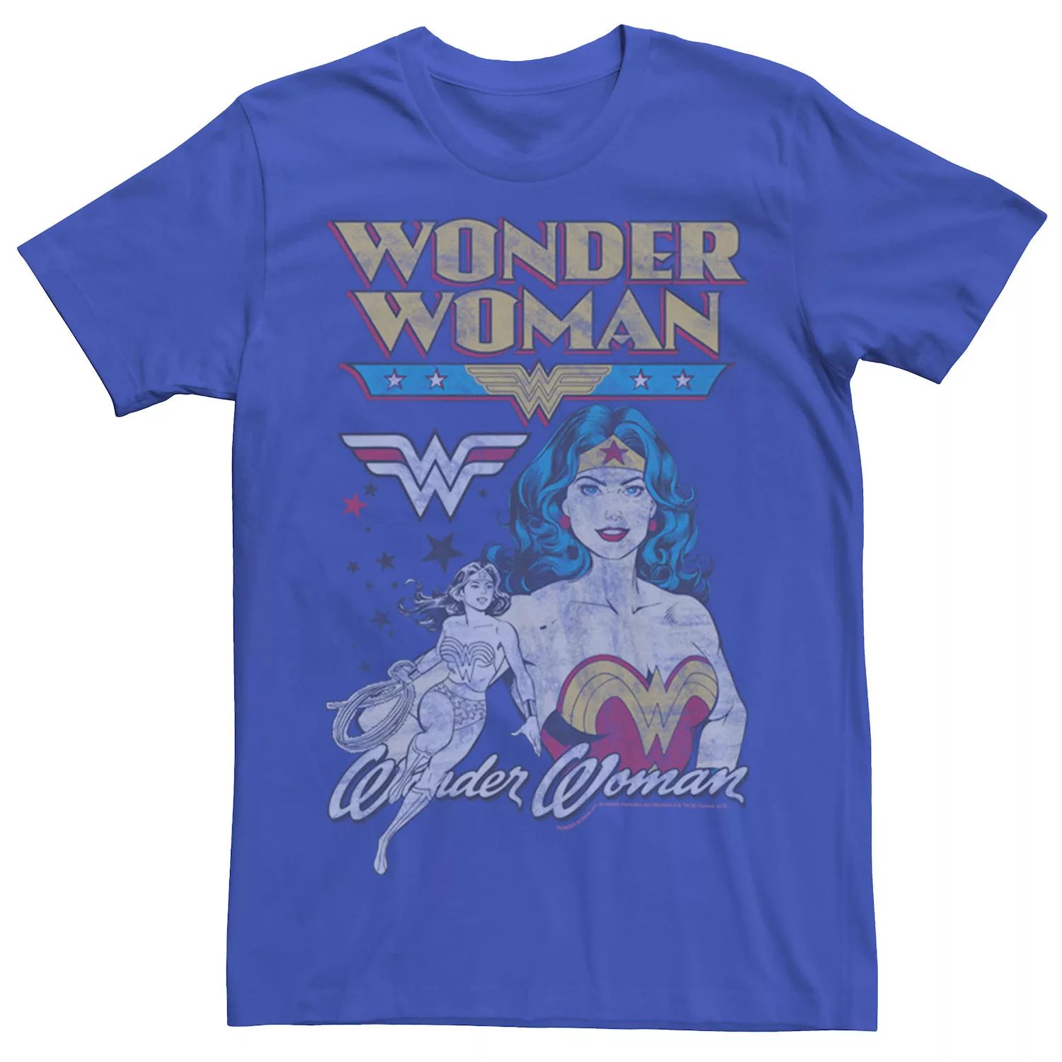 Мужская винтажная футболка Wonder Woman DC Comics