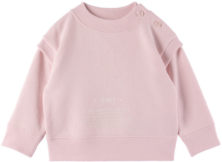

Толстовка с принтом логотипа Baby Pink, алебастровый розовый Burberry