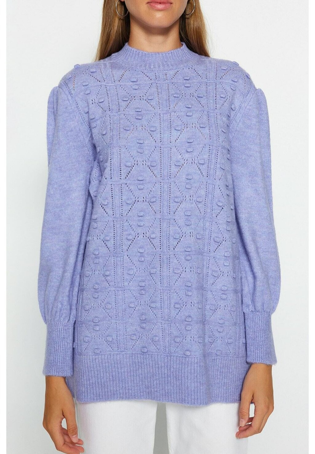 

Вязаный свитер Trendyol Modest, цвет lilac