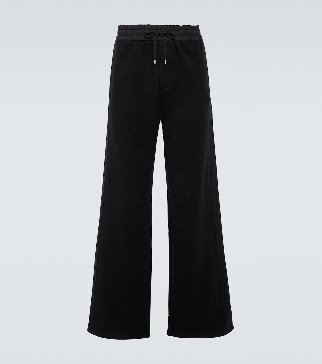 

Бархатные широкие брюки Saint Laurent, черный