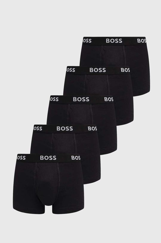 

5 пар хлопковых боксеров Boss, черный