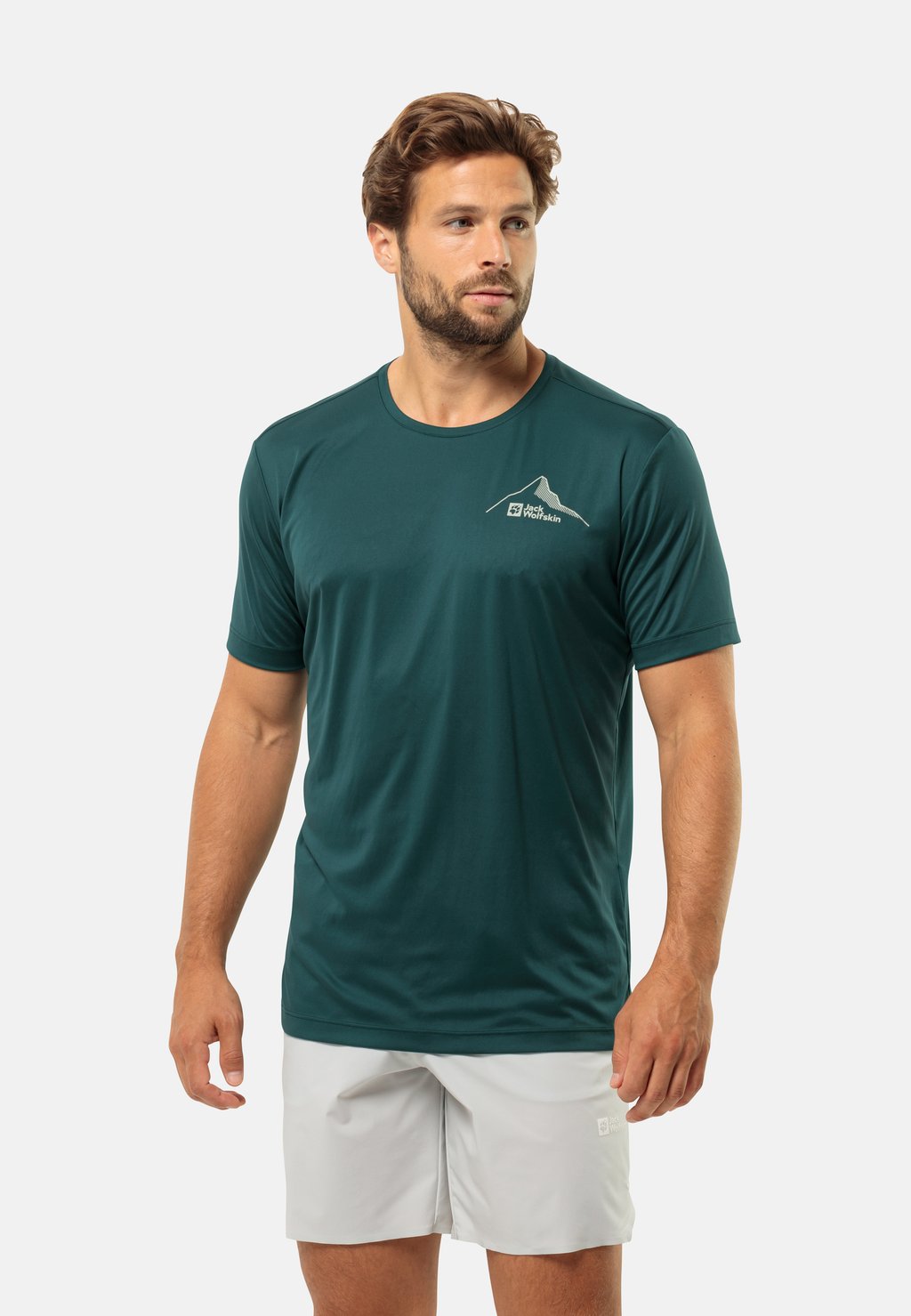 Спортивная футболка PEAK GRAPHIC Jack Wolfskin, цвет emerald