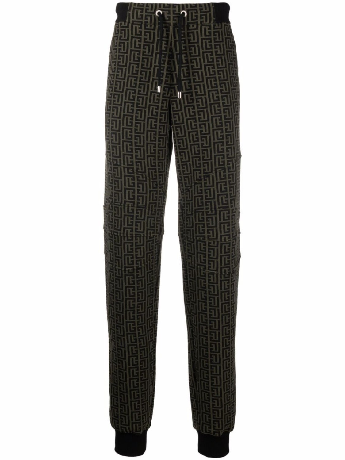 

Balmain спортивные брюки с монограммой, коричневый