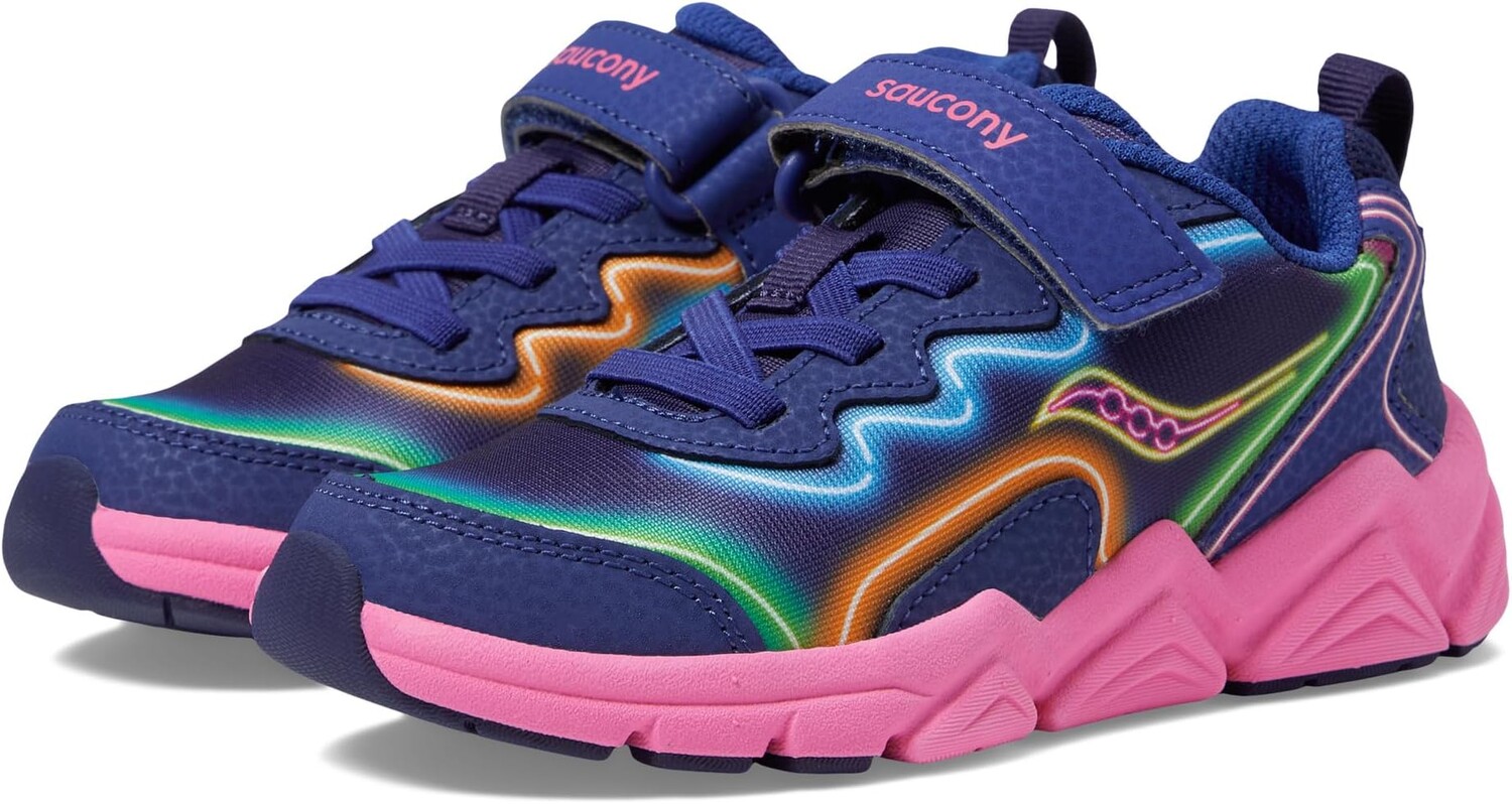 

Кроссовки Flash A/C 3.0 Saucony Kids, цвет Neon/Blue/Pink