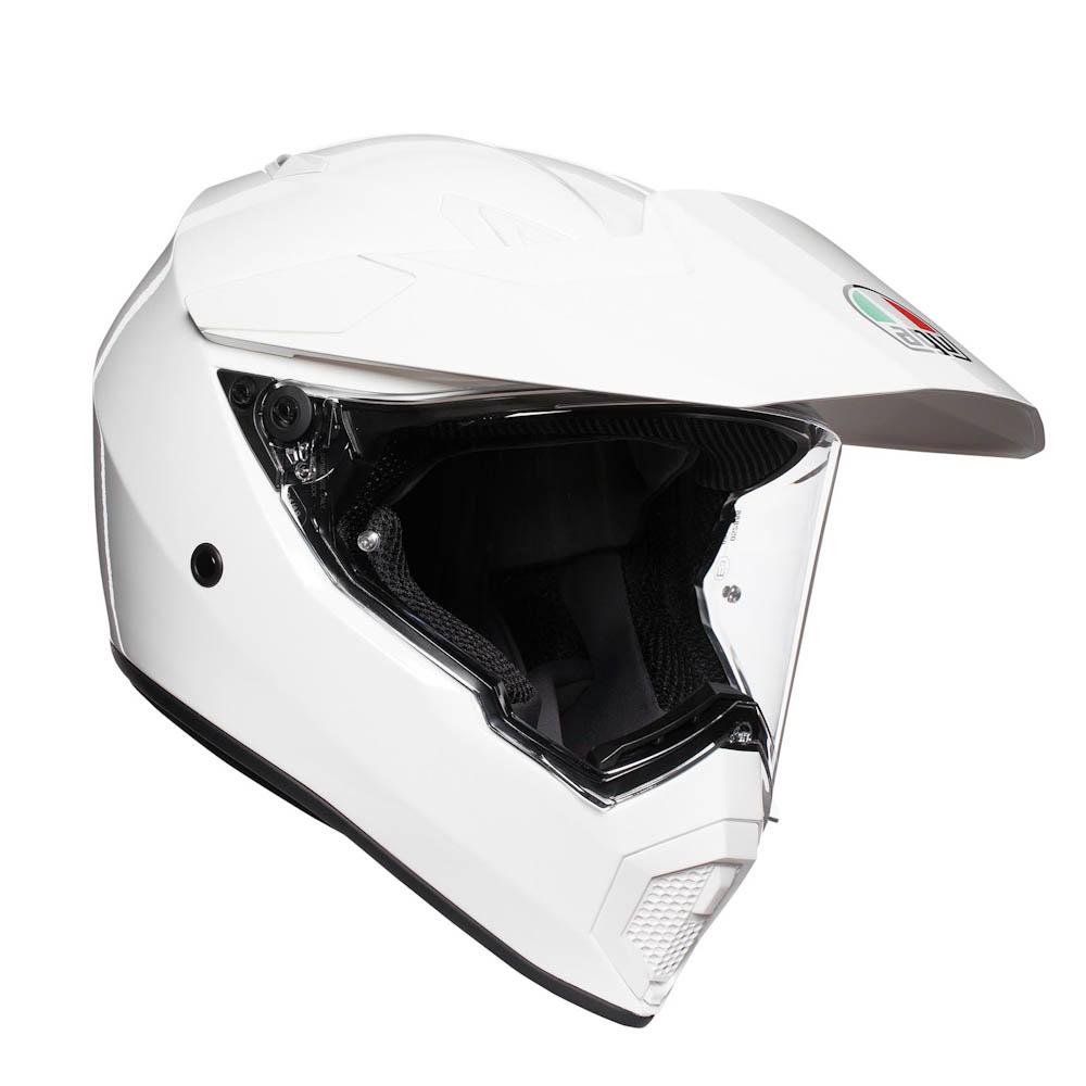 Шлем полнолицевой AGV AX9 Solid MPLK, белый