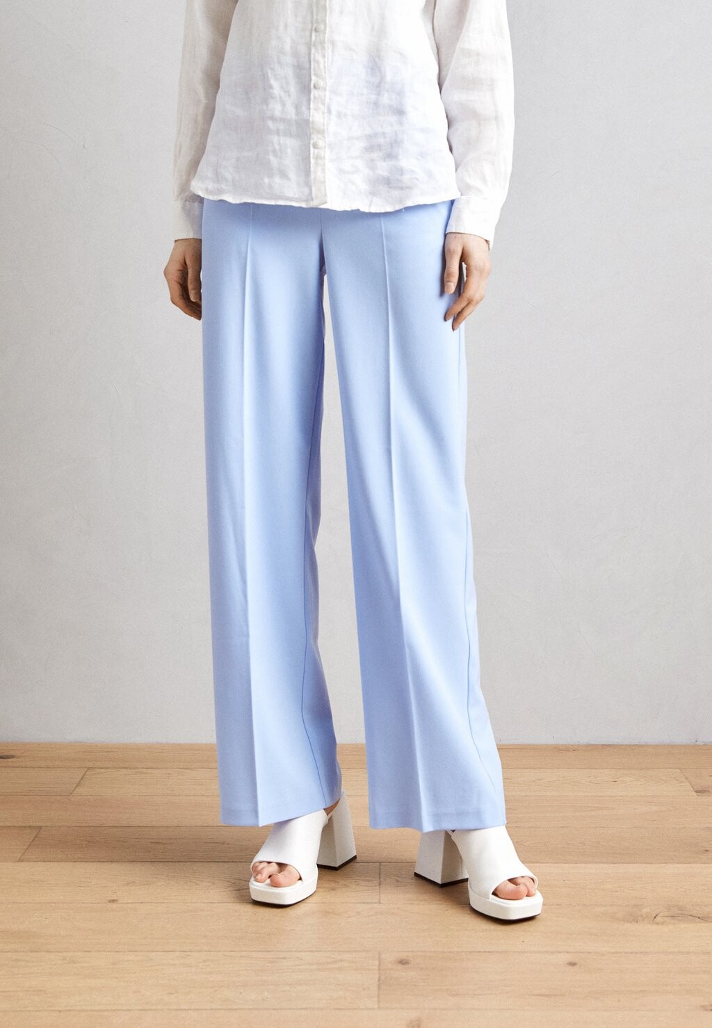 Брюки WIDE LEG PANTS b.young, цвет vista blue