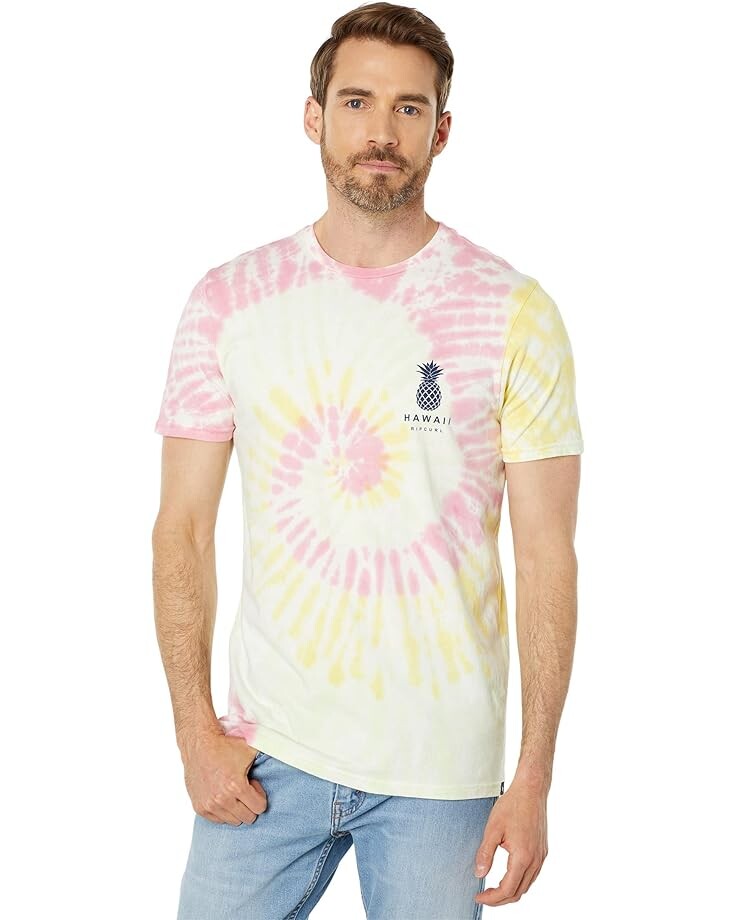 

Футболка Rip Curl Pineapple Tie-Dye Short Sleeve Tee, цвет Light Peach