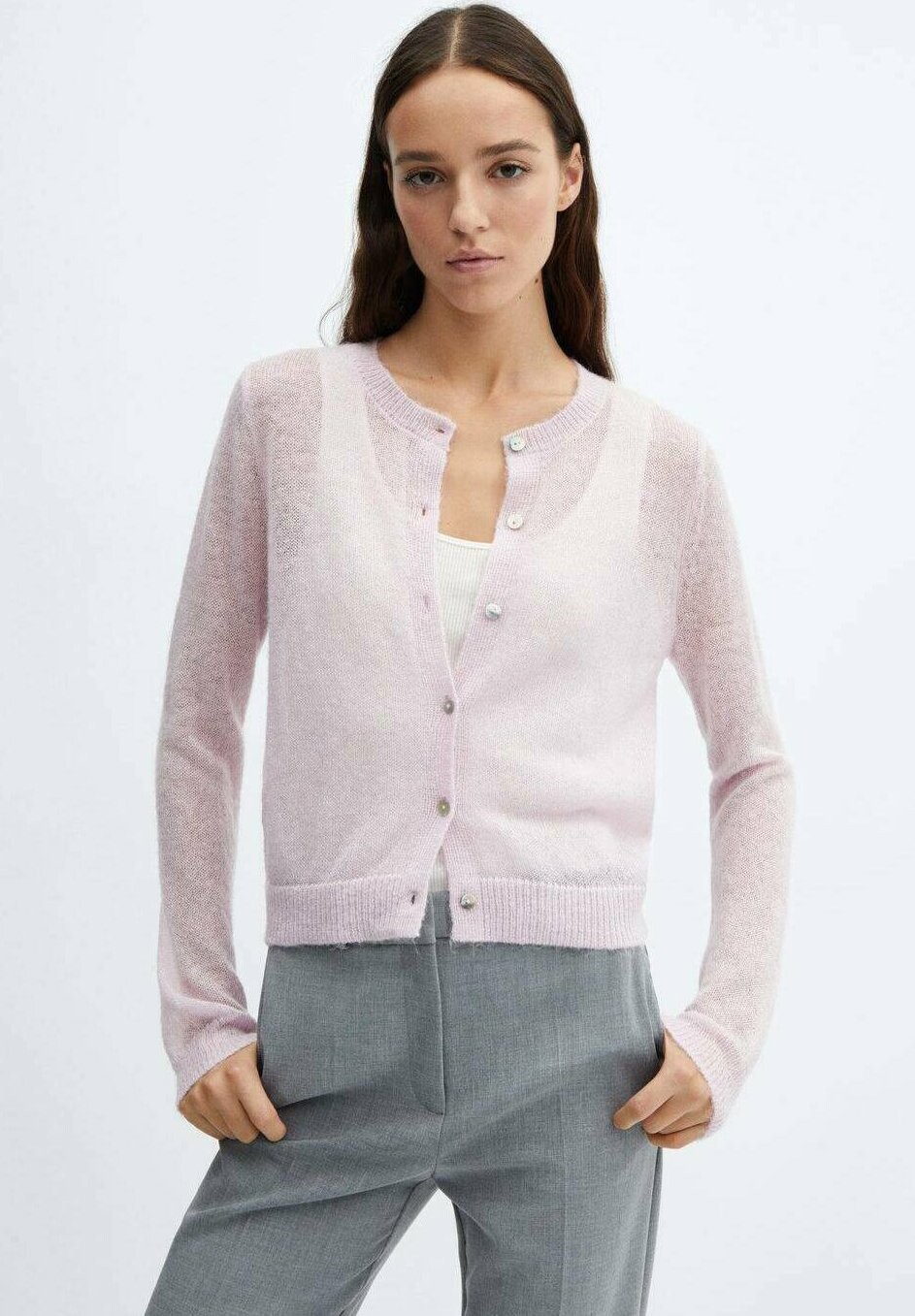 

Кардиган Leviosa Mango, цвет pastel pink