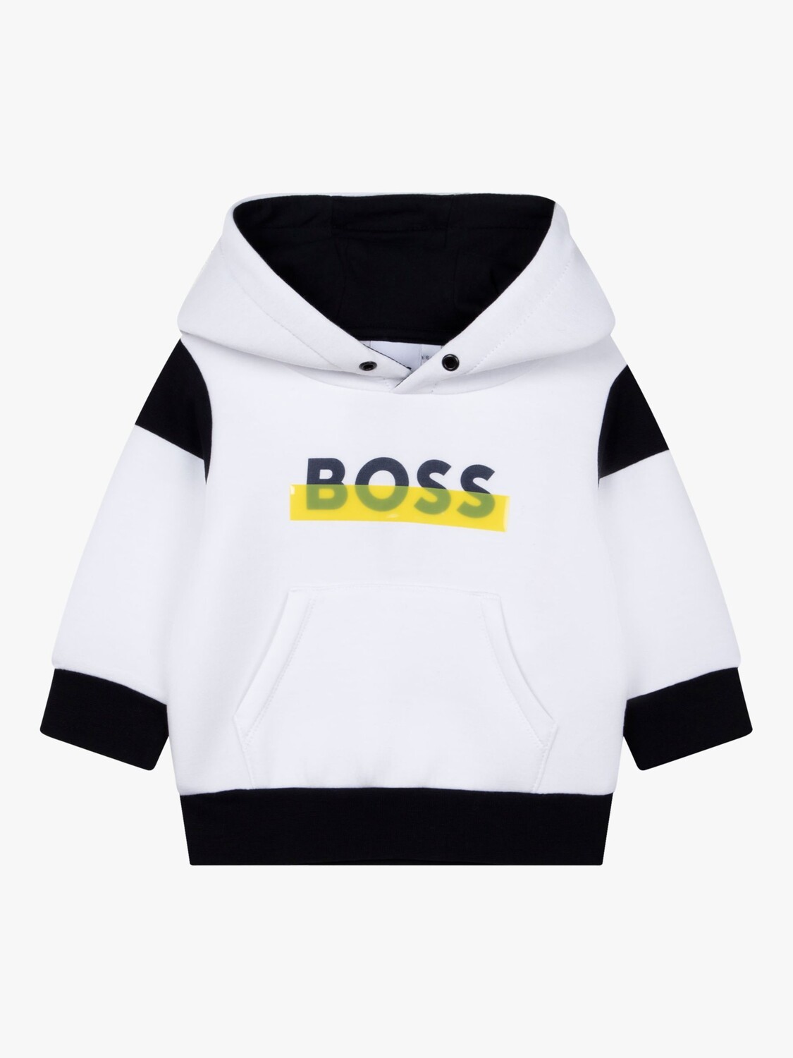 

Толстовка с логотипом в полоску HUGO BOSS Baby, цвет белый