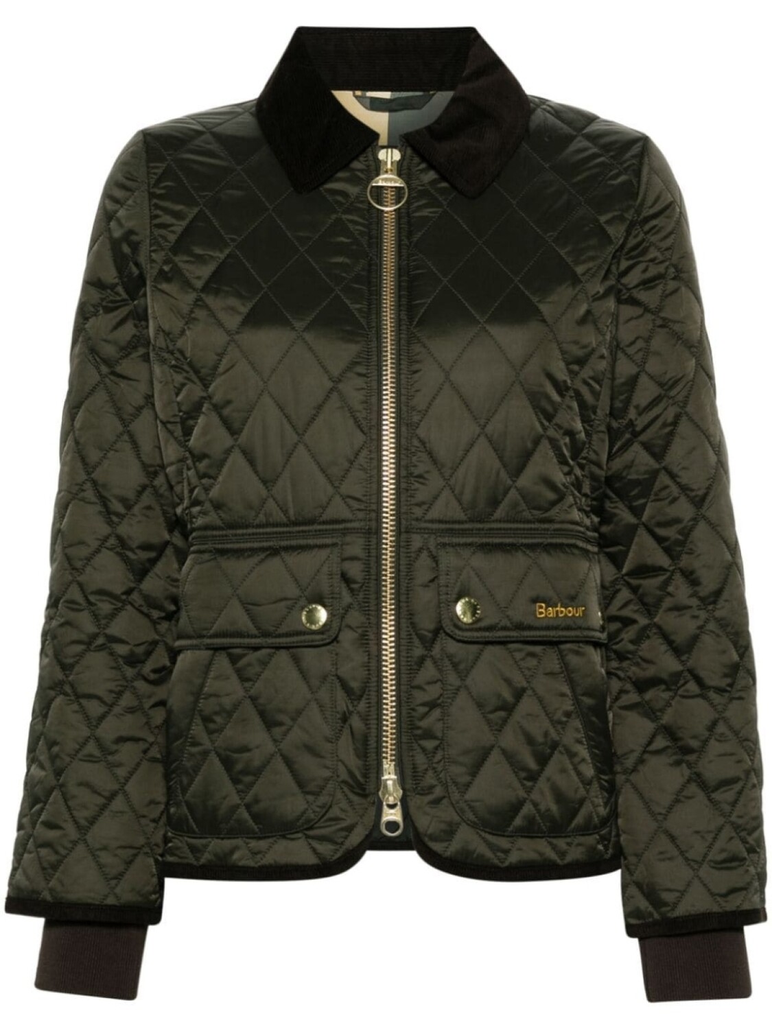 

Barbour стеганая куртка, зеленый