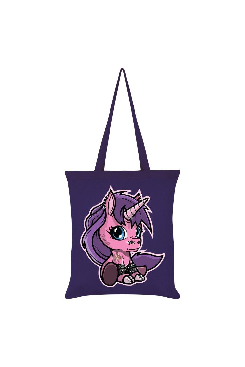 Большая сумка Fearless The Unicorn Grindstore, фиолетовый сумка the beagles фиолетовый