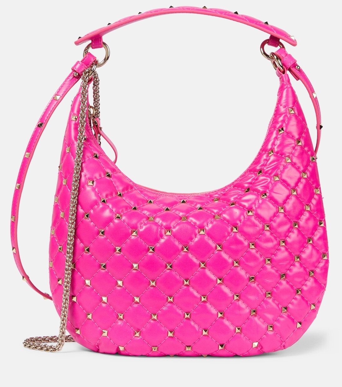 

Кожаная сумка через плечо Rockstud Valentino Garavani, розовый