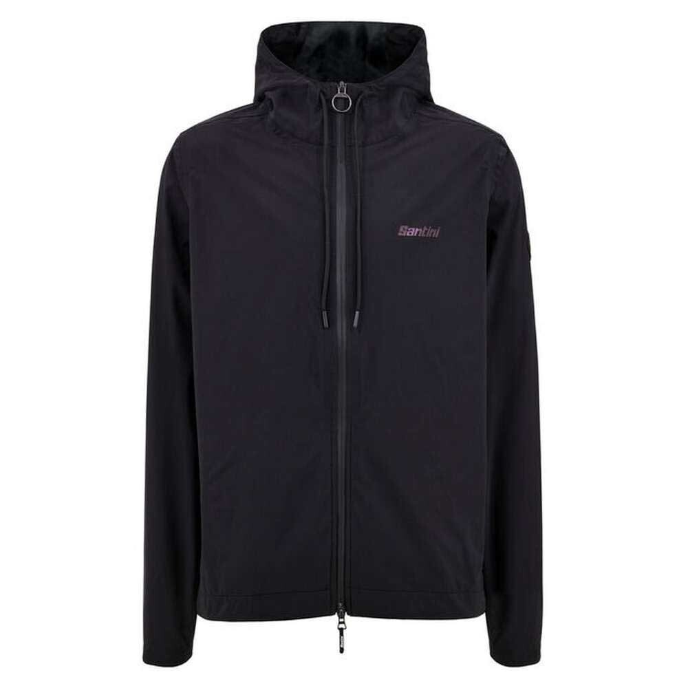 

Куртка Santini Pluvia Hoodie Rain, черный