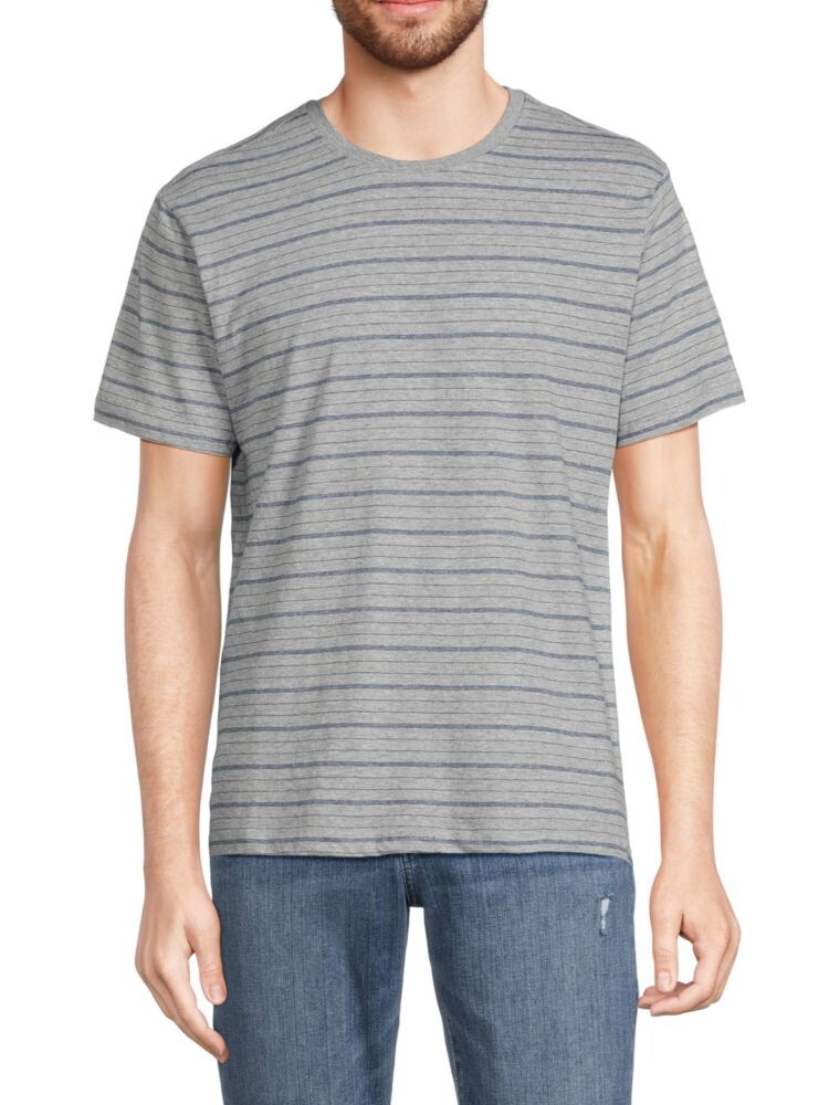 

Мини-футболка в полоску с круглым вырезом Ben Sherman, цвет Grey Heather