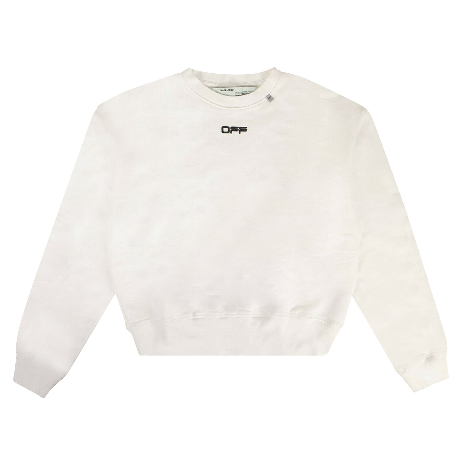 

Off-White Толстовка с круглым вырезом с волнистыми линиями, цвет Белый