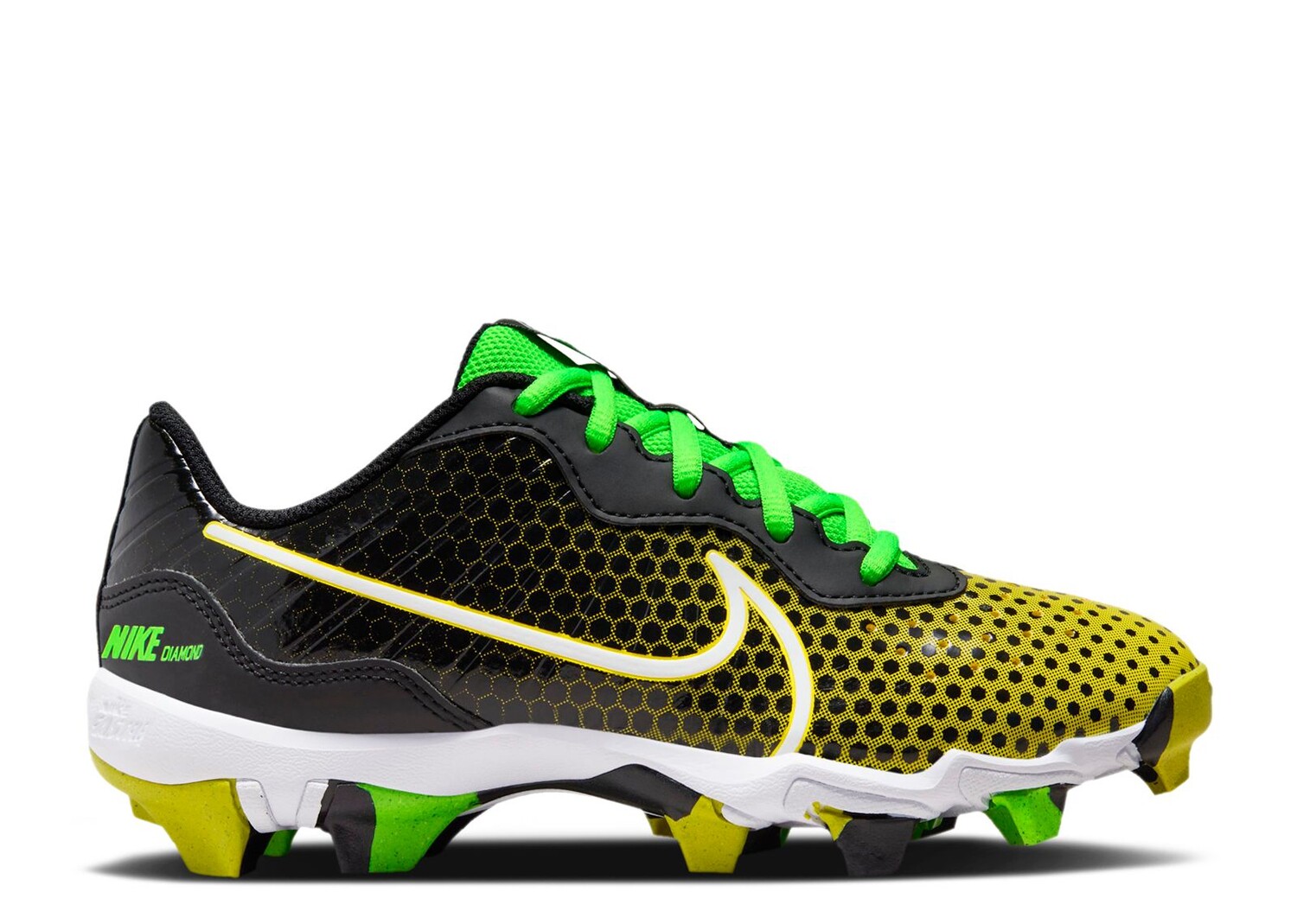 

Кроссовки Nike Alpha Huarache 4 Keystone Gs 'Black Opti Yellow', черный