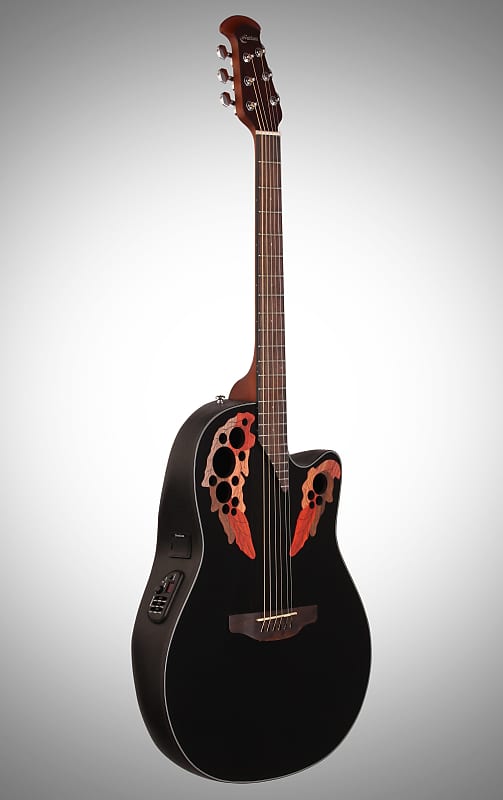 ovation ce44 rbb Акустическая гитара Ovation CE44-5 Celebrity Collection Elite Mid-Depth Mahogany Neck 6-String Acoustic-Electric Guitar