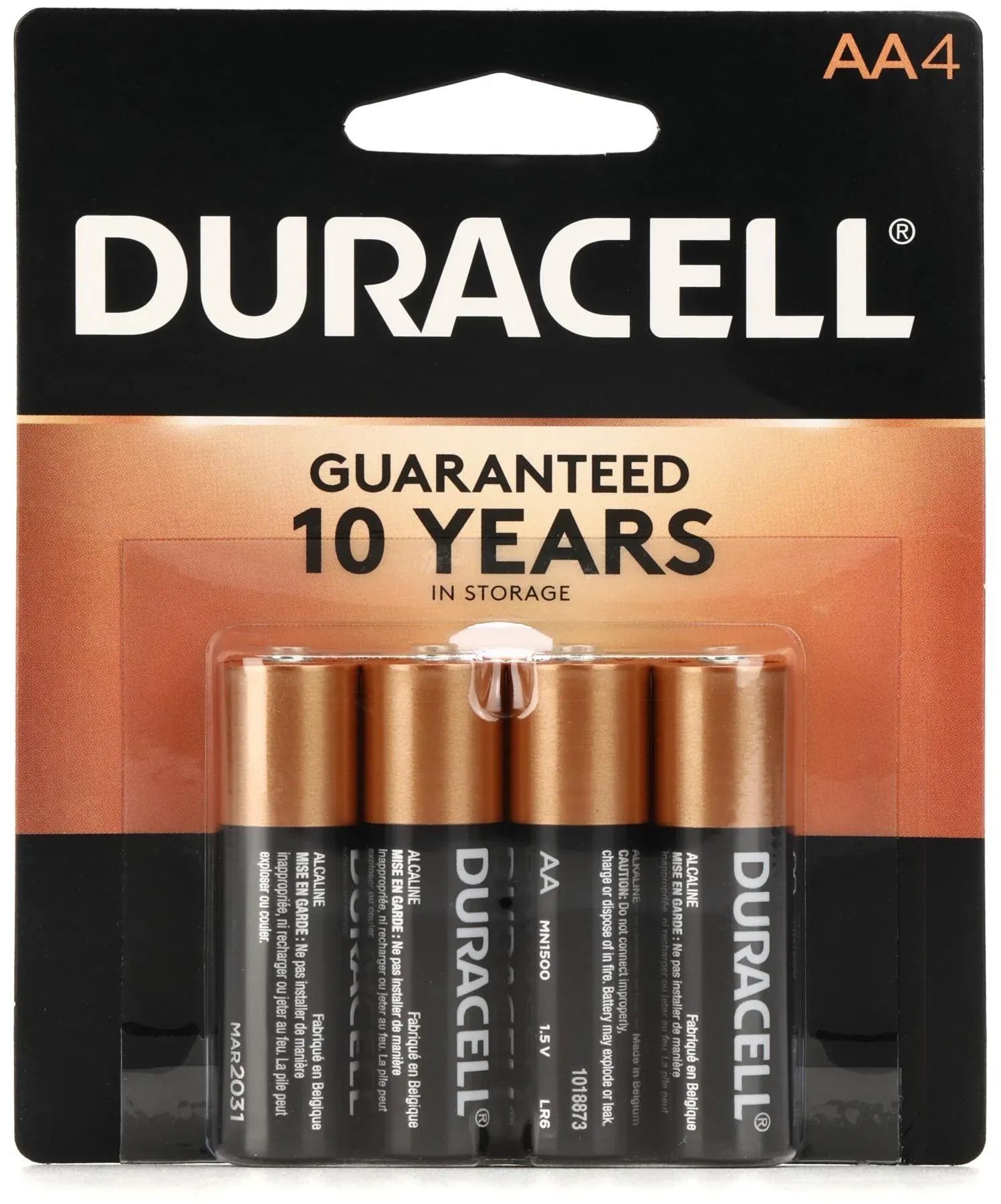 

Щелочная батарейка Duracell Coppertop AA (4 шт.)