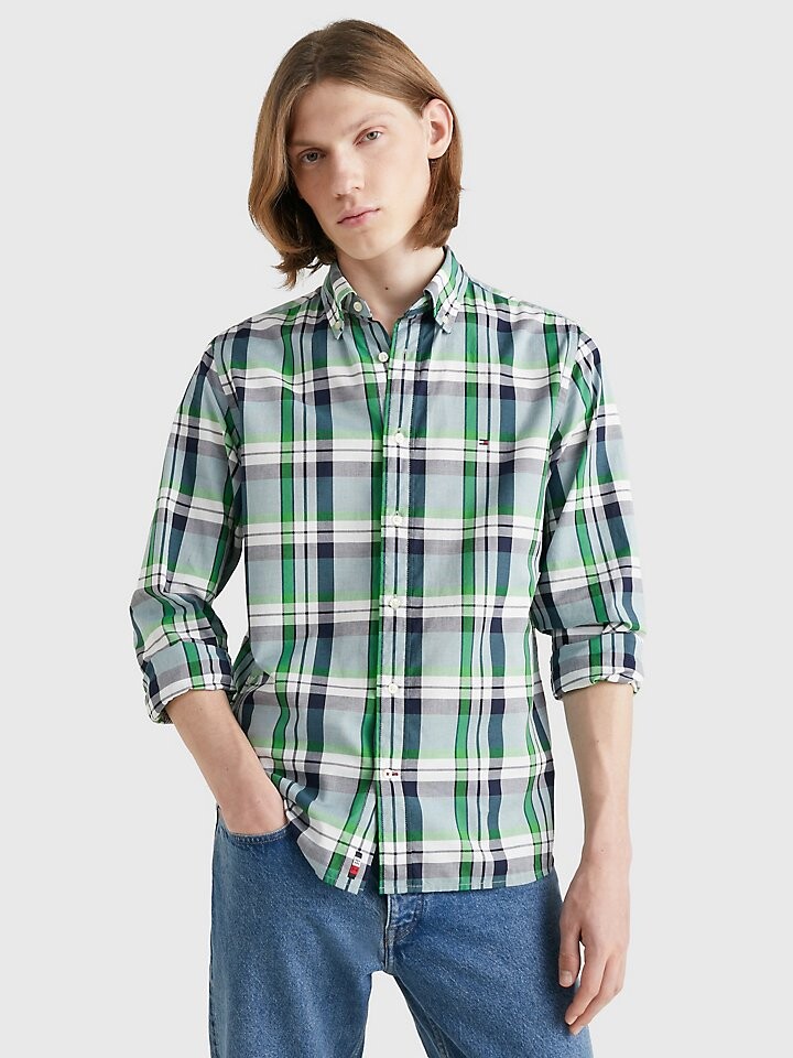 

Рубашка в шотландскую клетку стандартного кроя Tommy Hilfiger