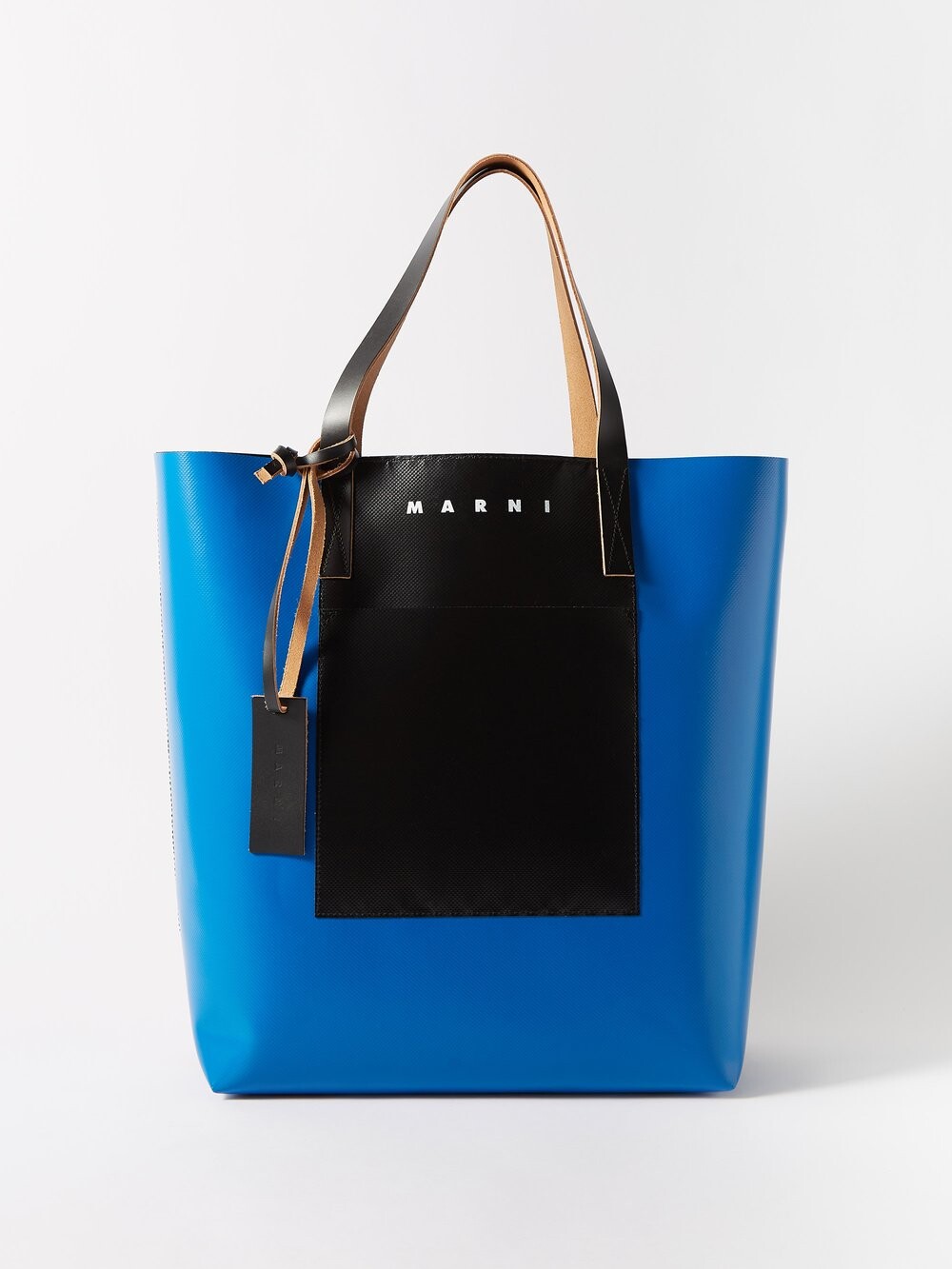 

Сумка-тоут tribeca из пвх с цветными блоками Marni, синий