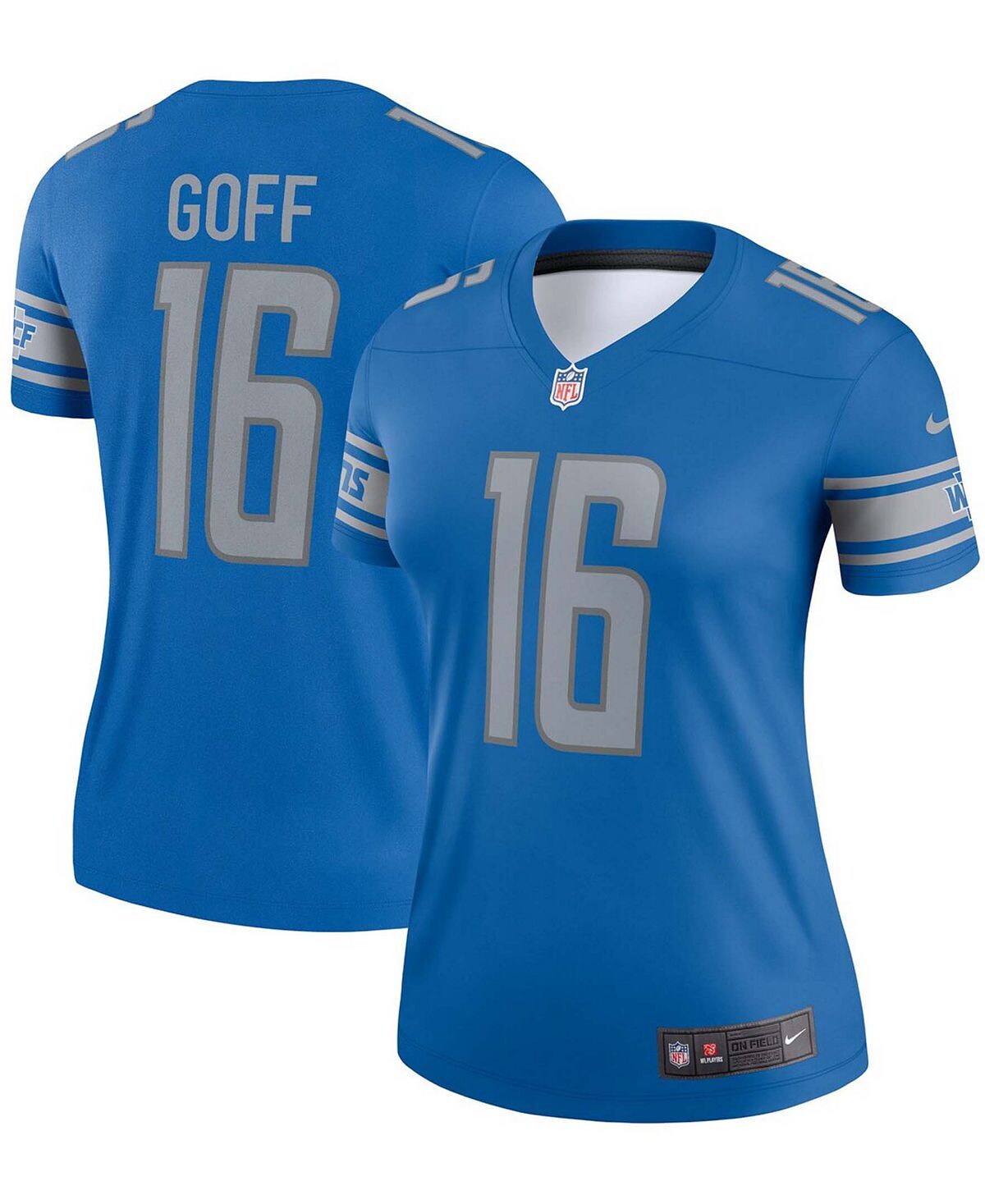 

Синяя женская майка Jared Goff Detroit Lions Legend Nike, синий