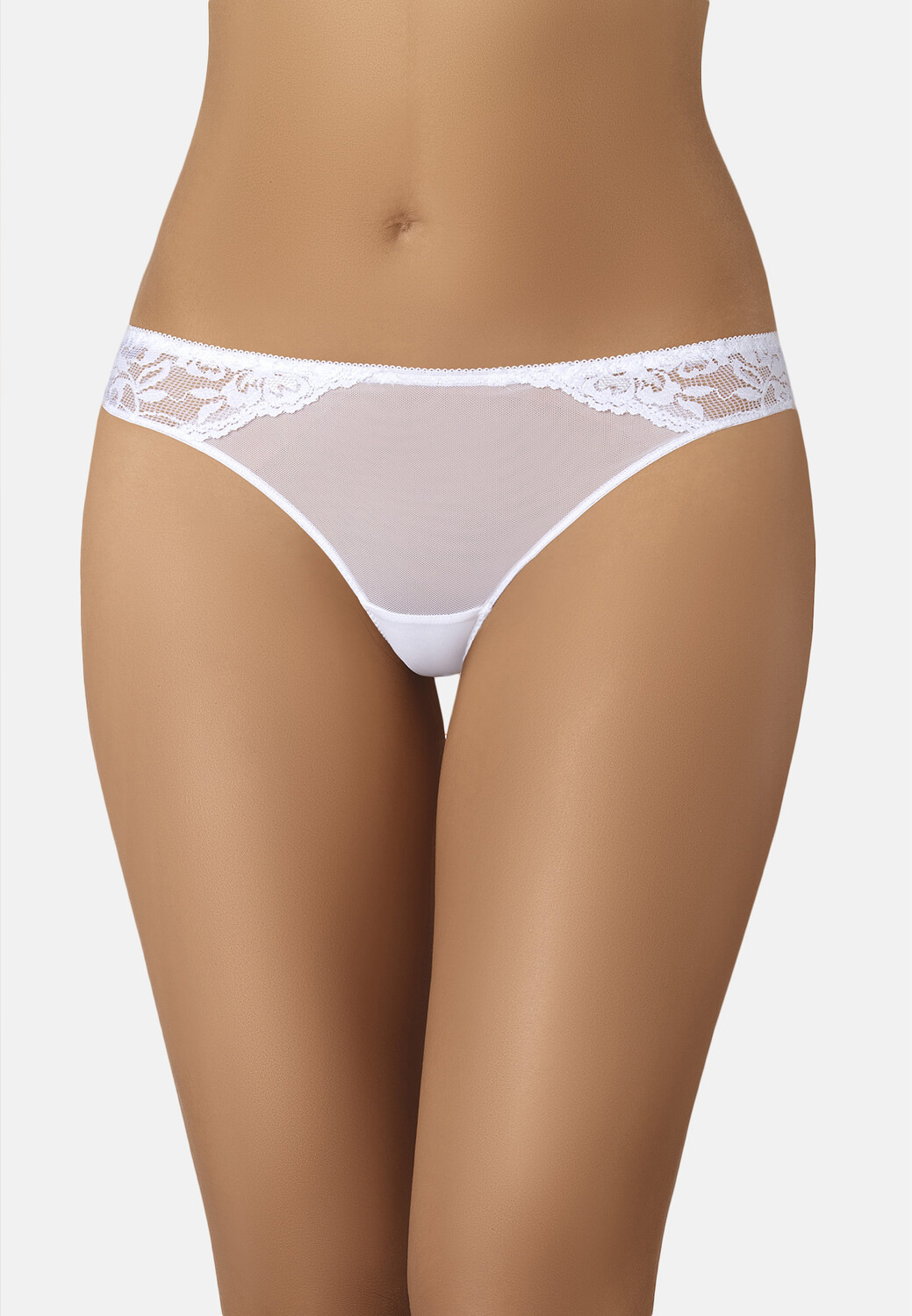

Стринги Teyli Mesh Tanga mit floraler Spitze Olli, белый