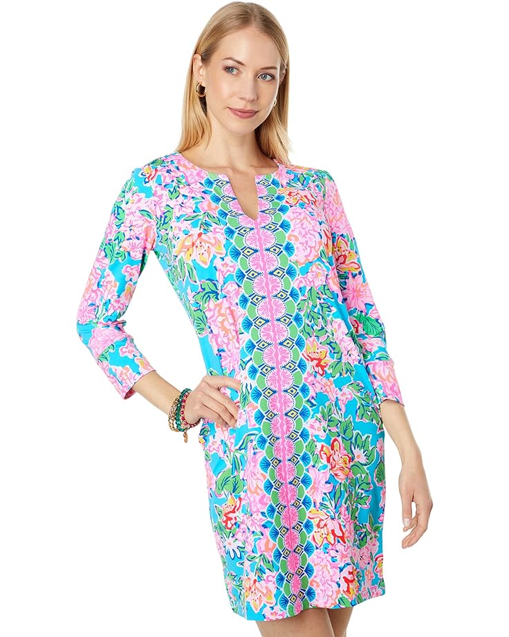 chilly виниловая пластинка chilly simply the best songs Платье Lilly Pulitzer UPF 50+ Nadine, цвет Multi Rose To The Occasion Engineered Chilly Lilly